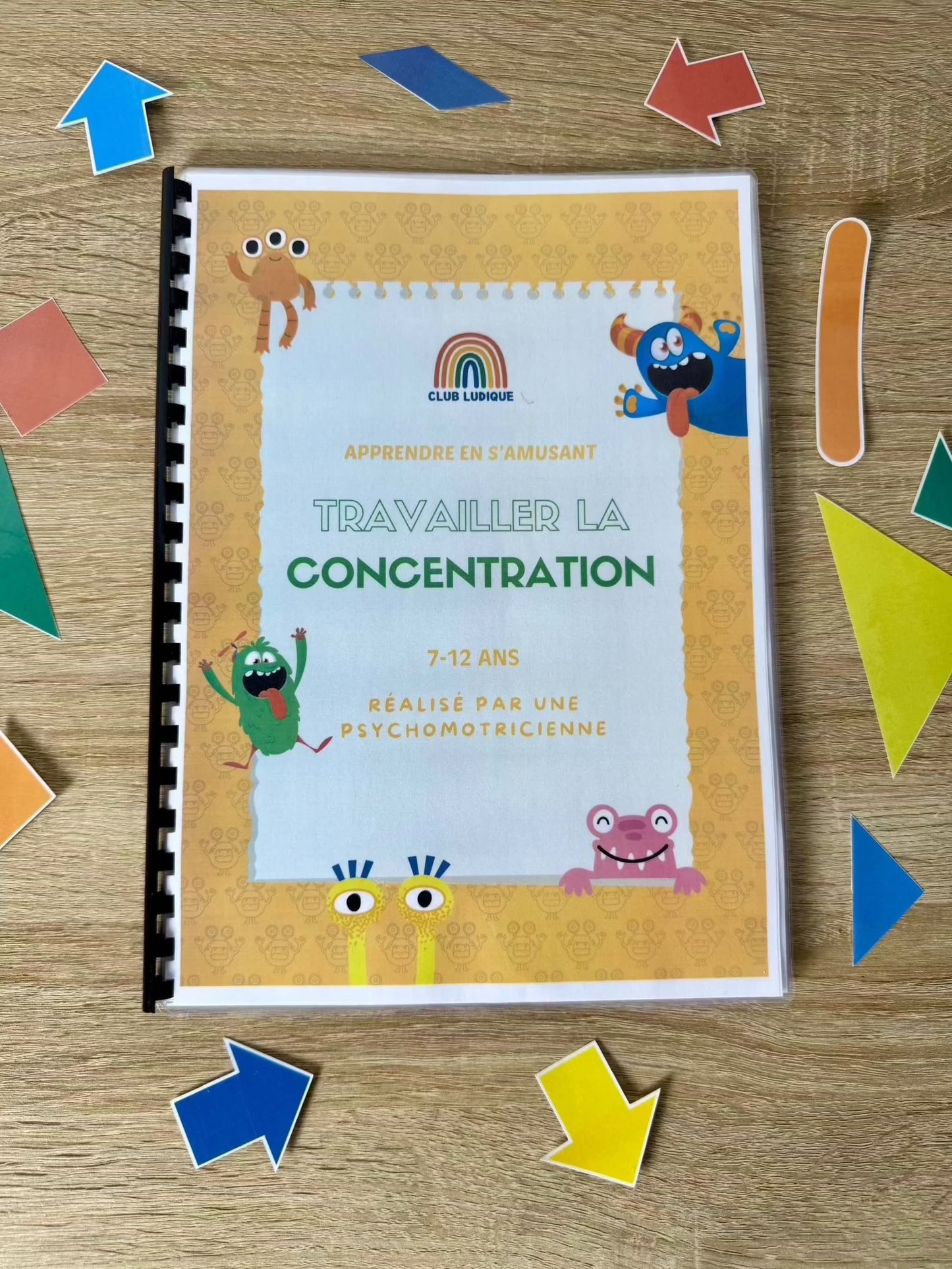 Livret Apprentissage Enfant - Améliore la Concentration (7-12 ans)