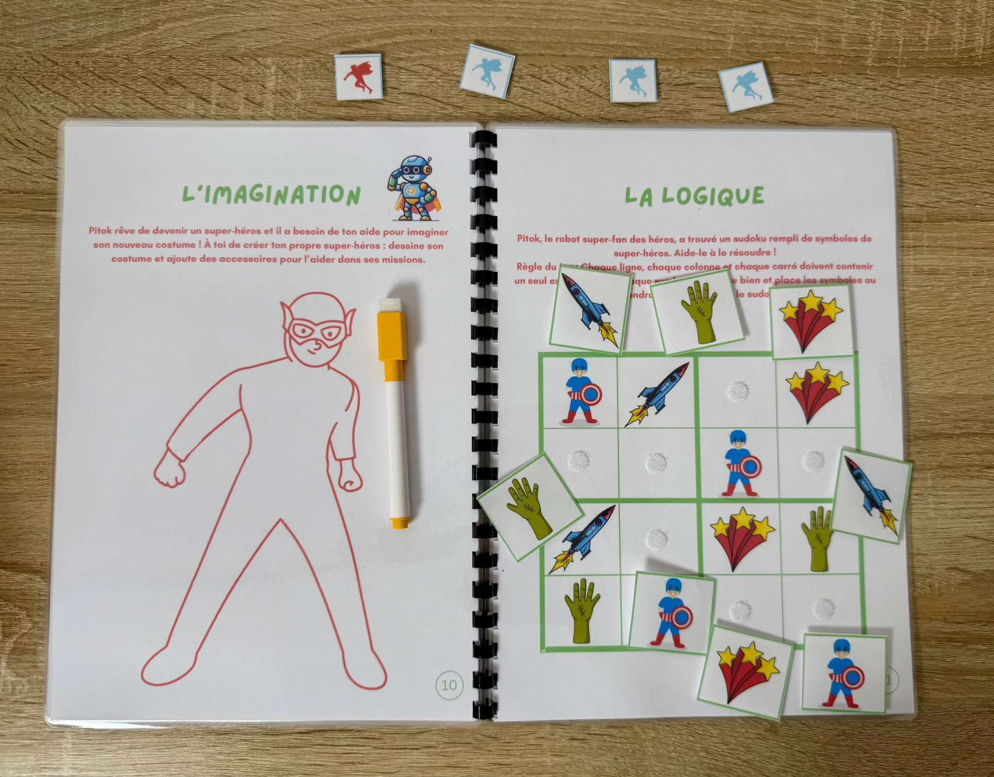 Livret Apprentissage Enfant - Aventures Super-Héros 6-8 ans