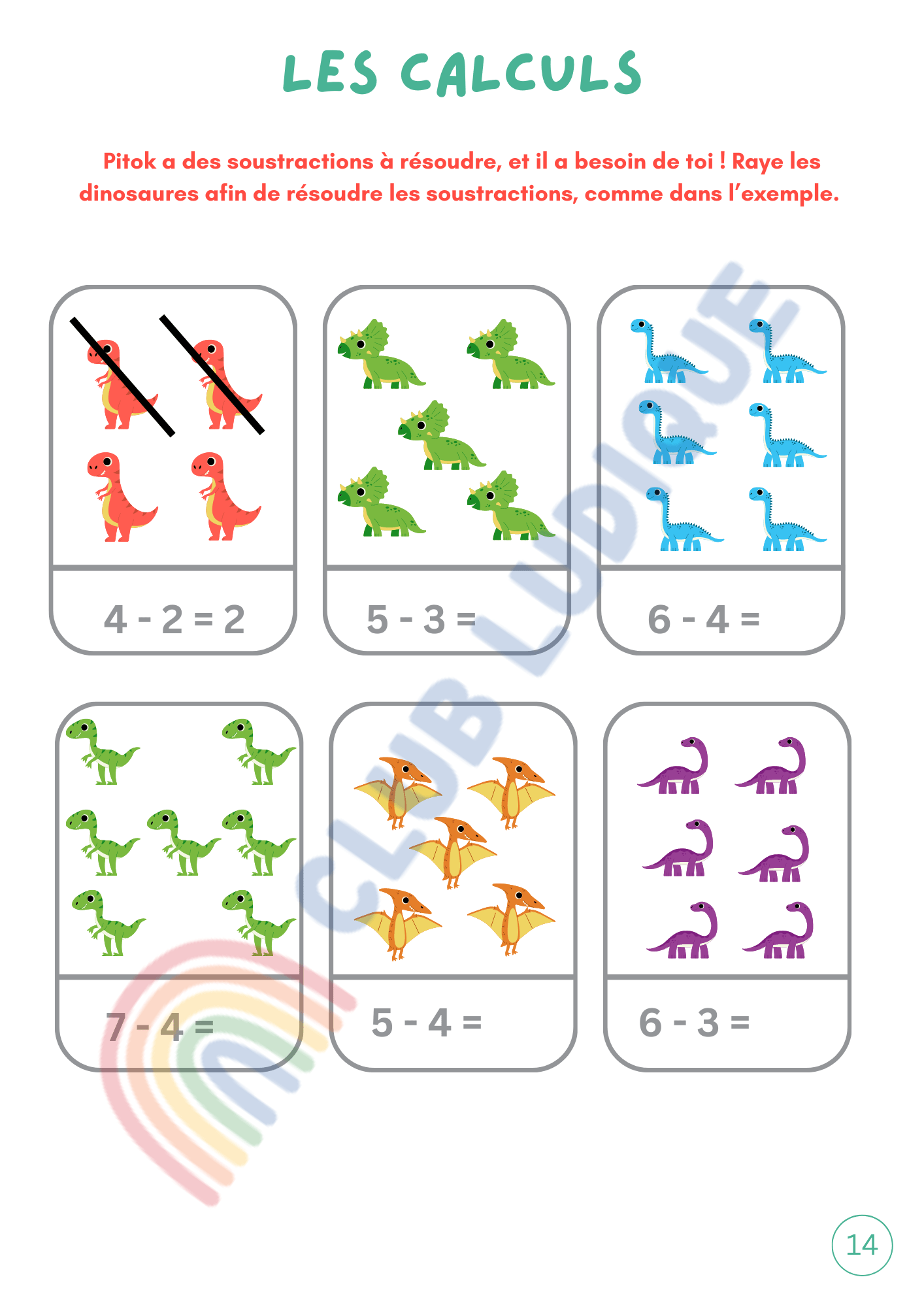 Livret Apprentissage Enfant - Aventure Dinosaures 3-6 ans