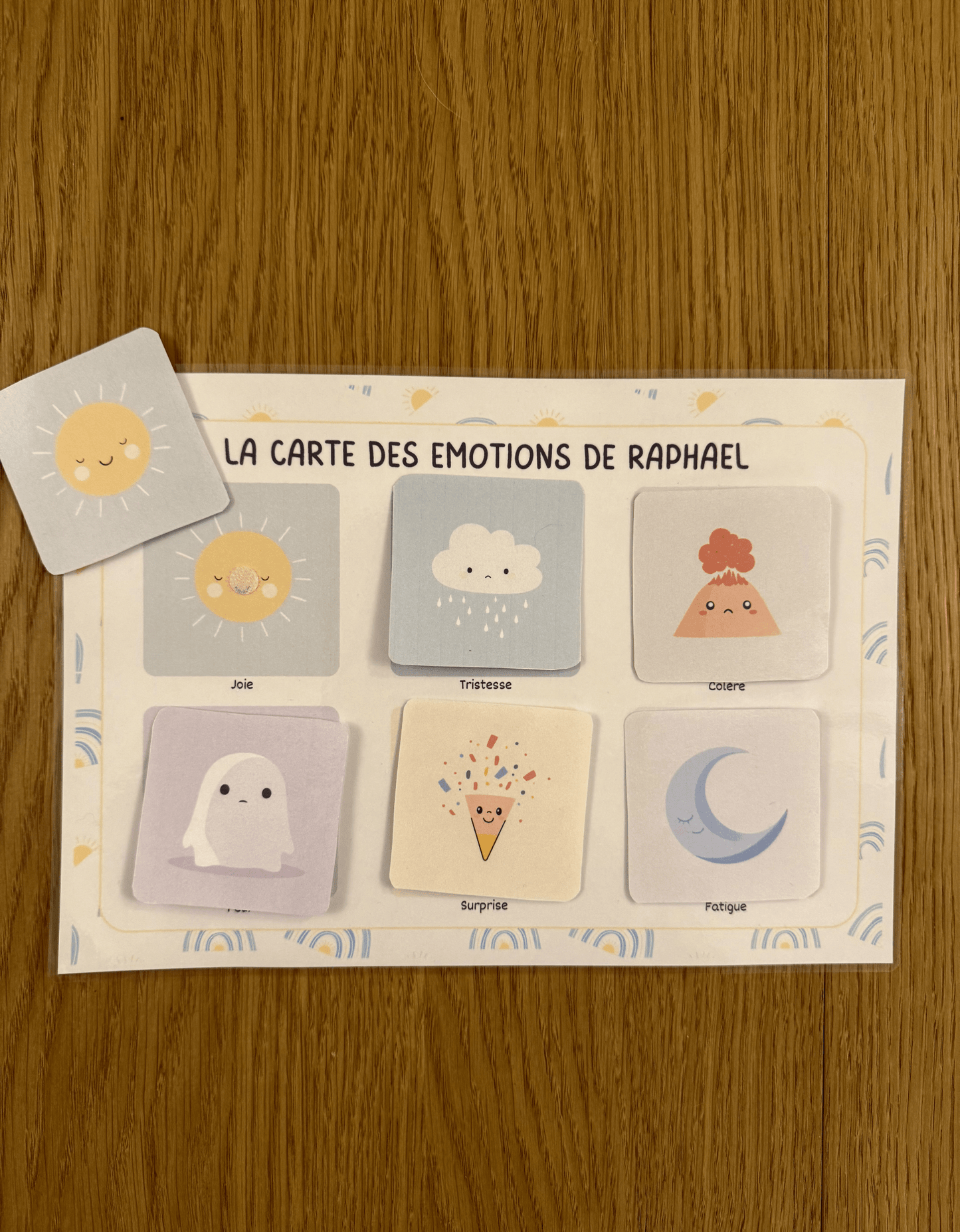 Carte des Émotions personnalisable 🌞 pour tout-petits