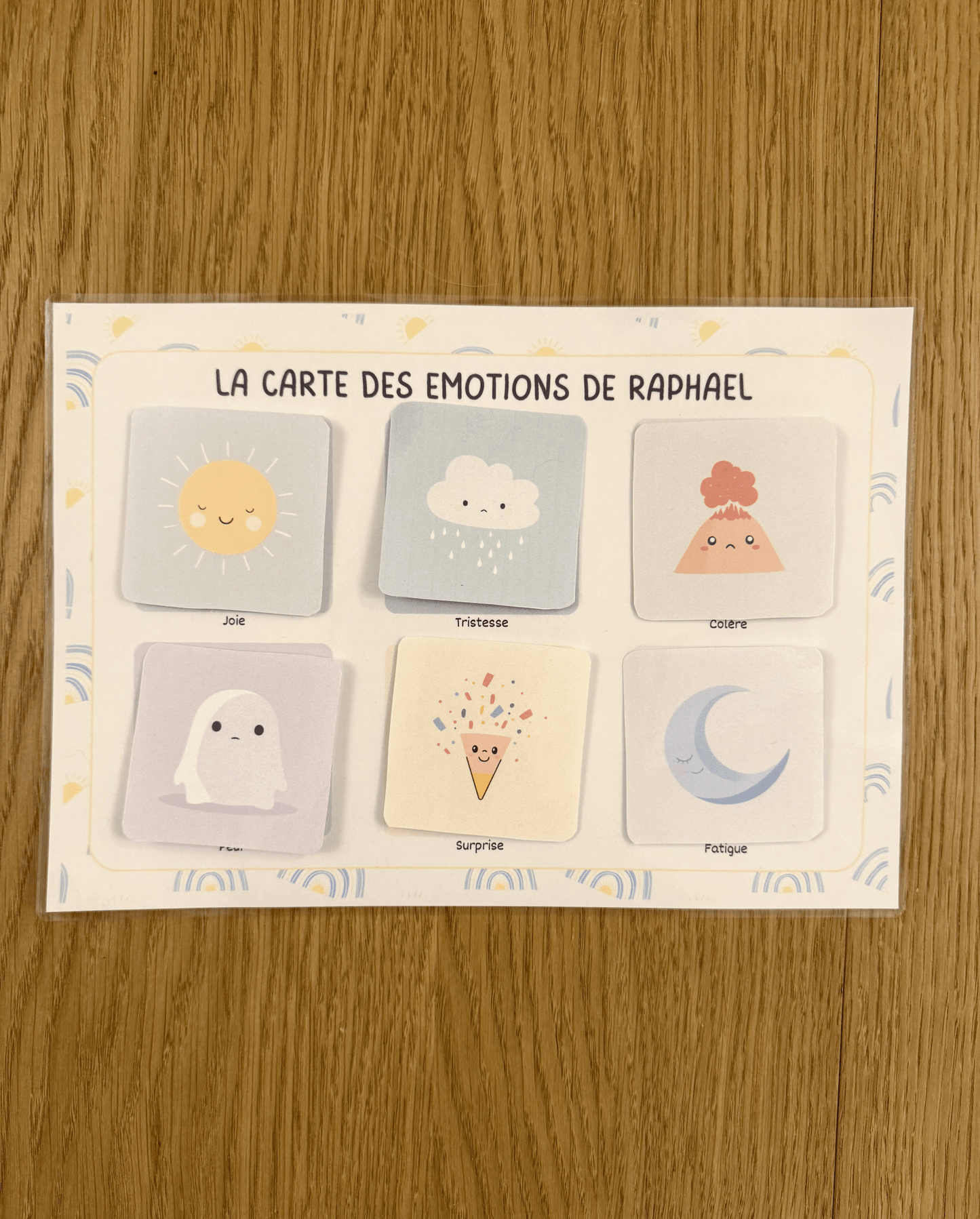 Carte des Émotions personnalisable 🌞 pour tout-petits