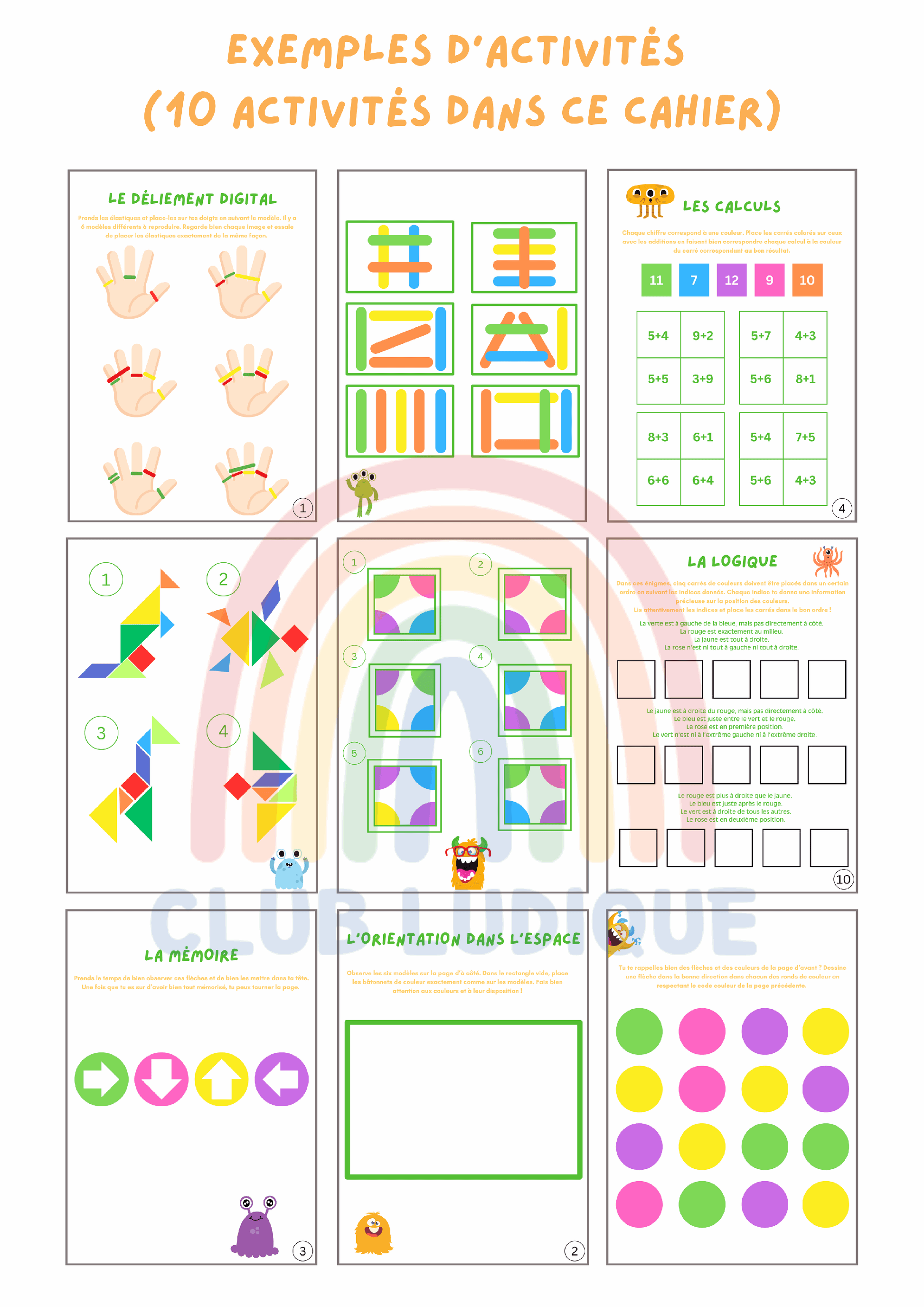 Livret Apprentissage Enfant - Améliore la Concentration (7-12 ans)