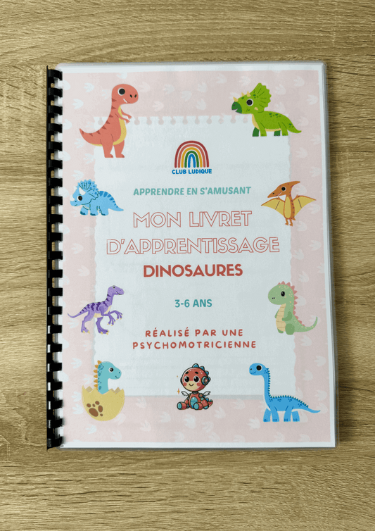 Livret Apprentissage Enfant - Aventure Dinosaures 3-6 ans