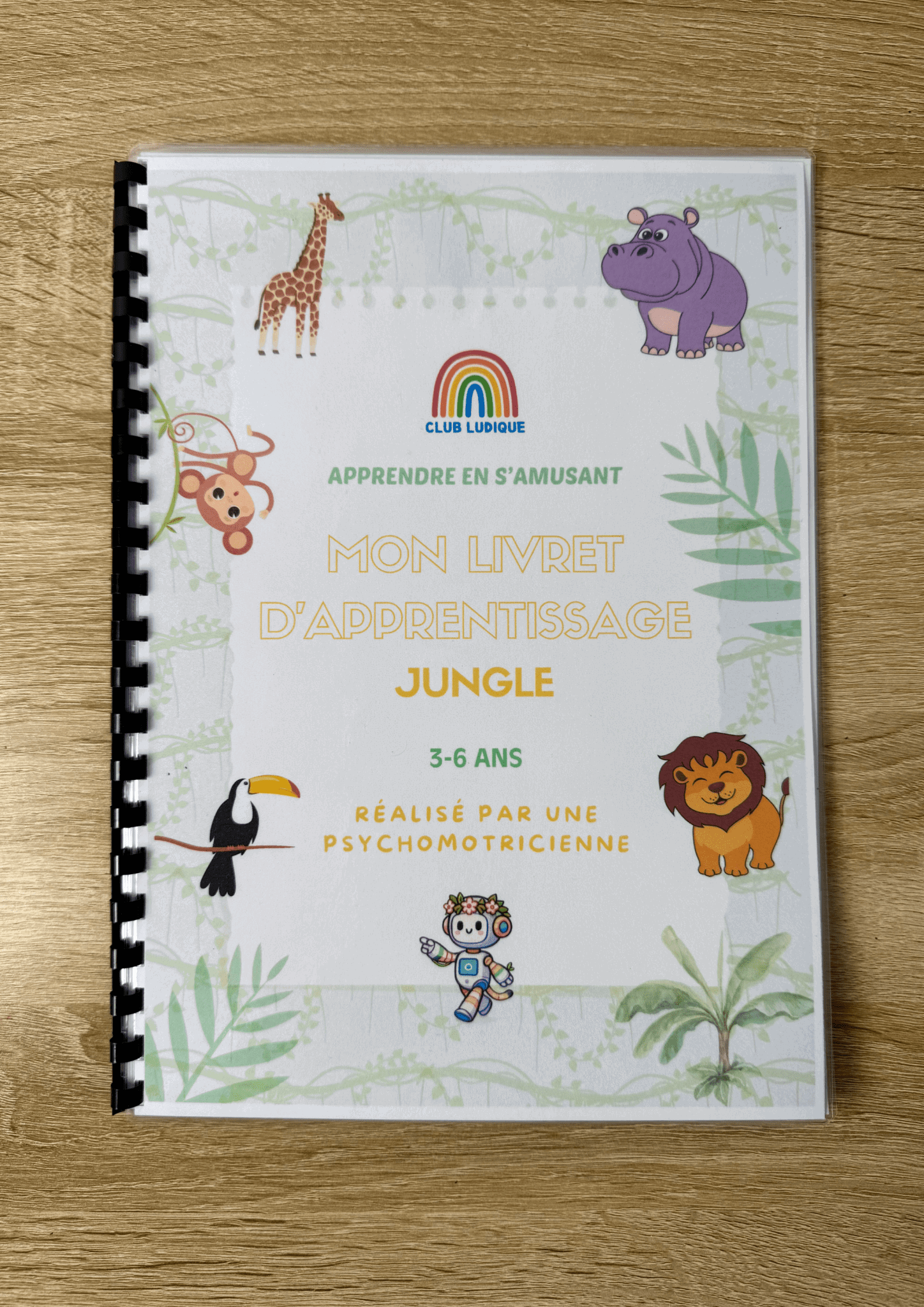 Cahier d'activités Jungle pour Enfants 3-6 ans - Aventure Éducative