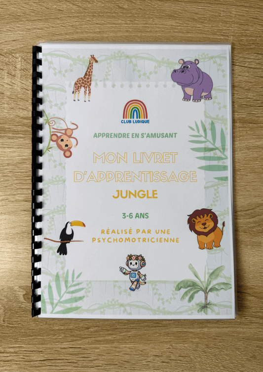 Cahier d'activités Jungle pour Enfants 3-6 ans - Aventure Éducative