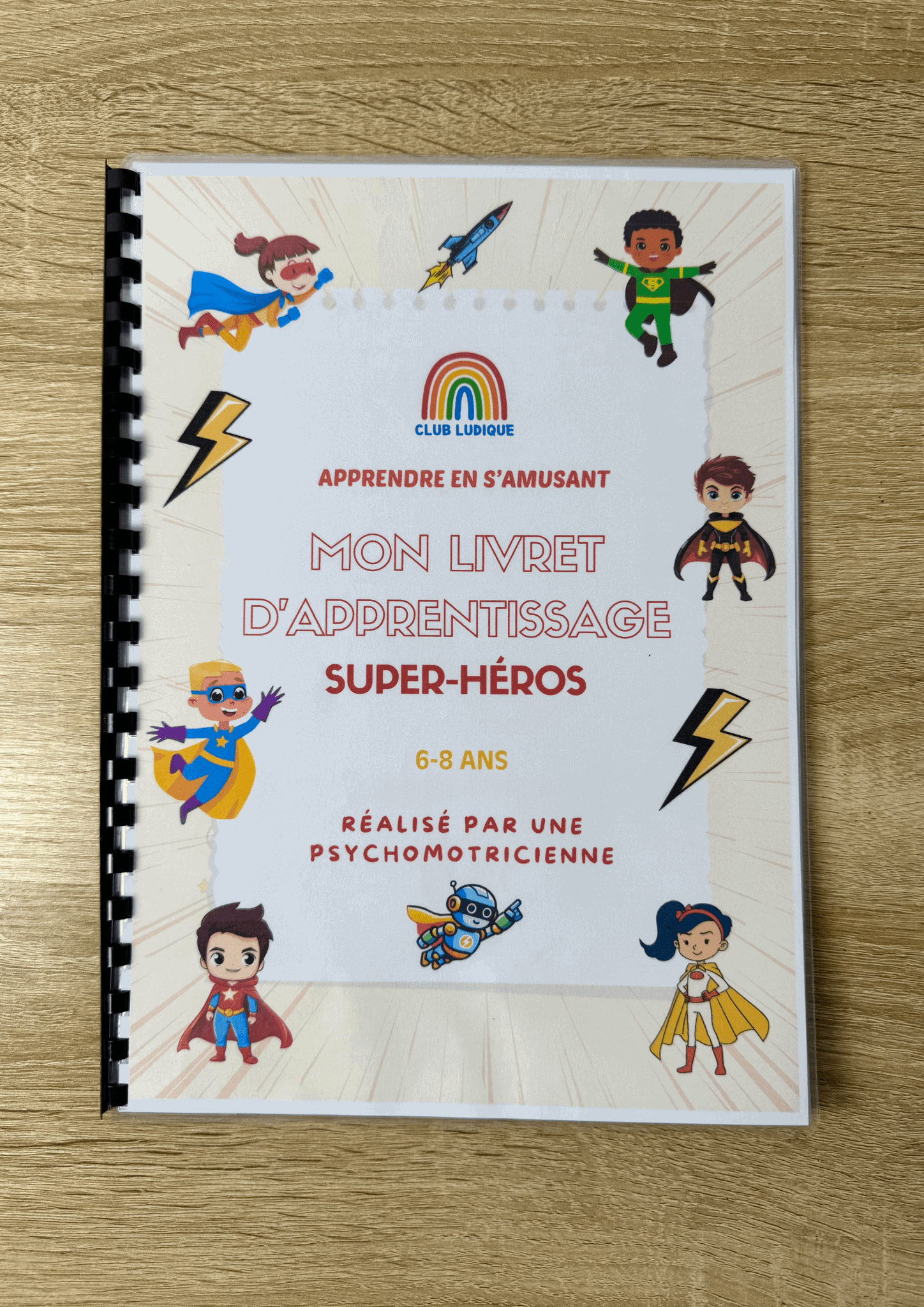 Livret Apprentissage Enfant - Aventures Super-Héros 6-8 ans