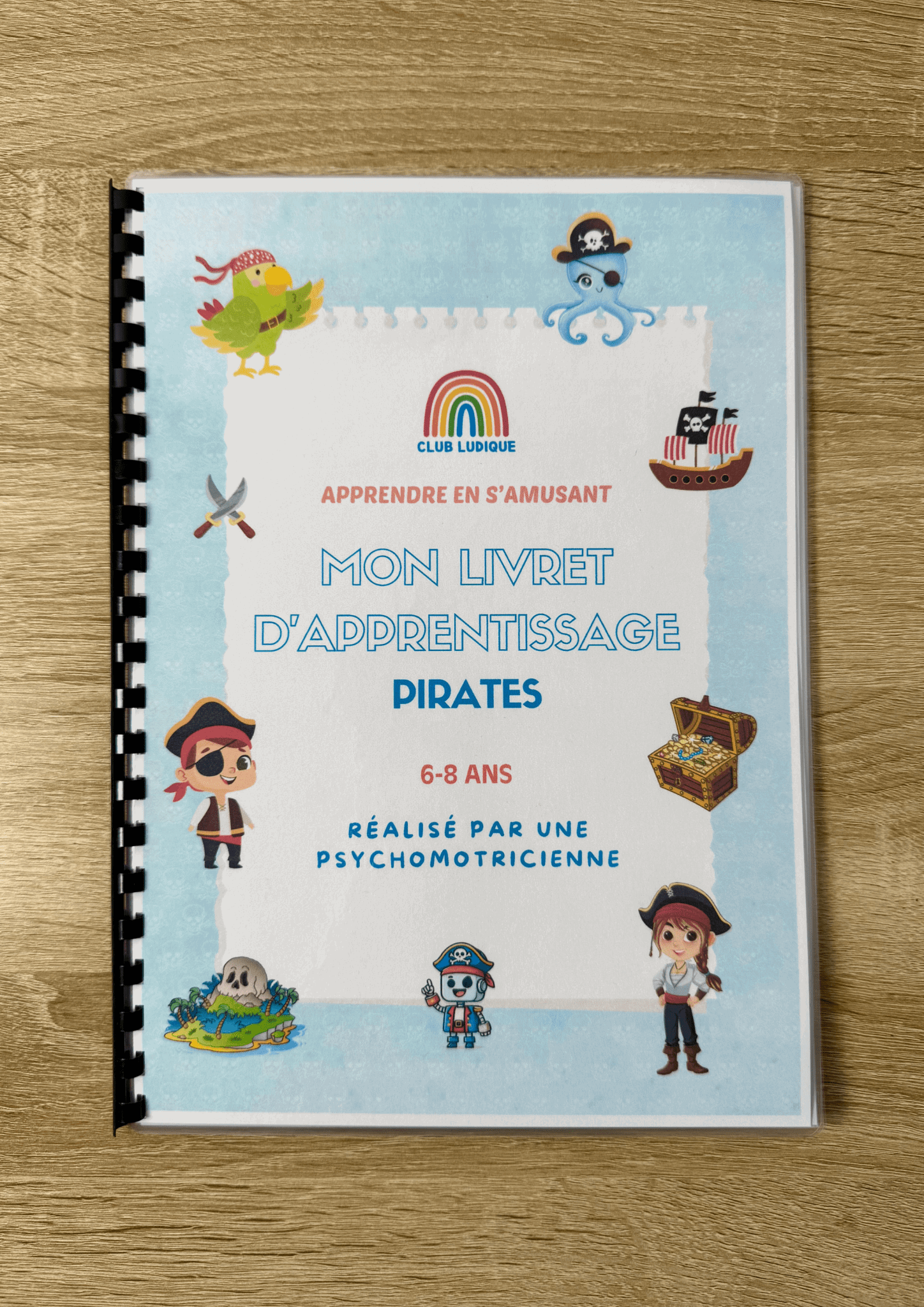 Livret Apprentissage Enfant (6 - 8 ans) - Mission Pirates 🦜 - Club Ludique