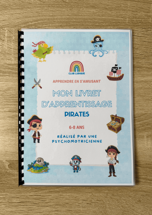 Livret Apprentissage Enfant (6 - 8 ans) - Mission Pirates 🦜 - Club Ludique