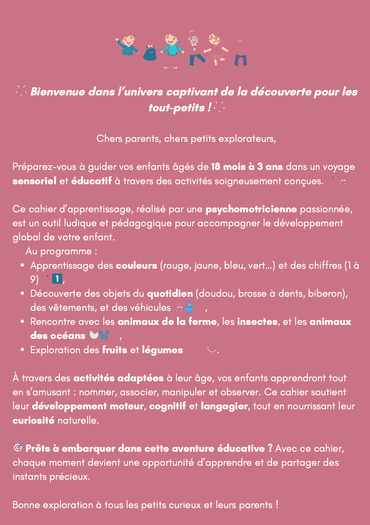 Livret Apprentissage - Loto des Tout-Petits Tome 2 18 mois à 3 ans