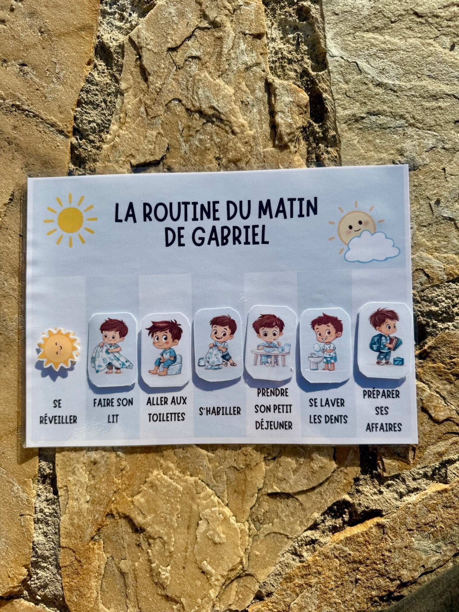 Routine du Matin personnalisable pour enfants - Promotion spéciale