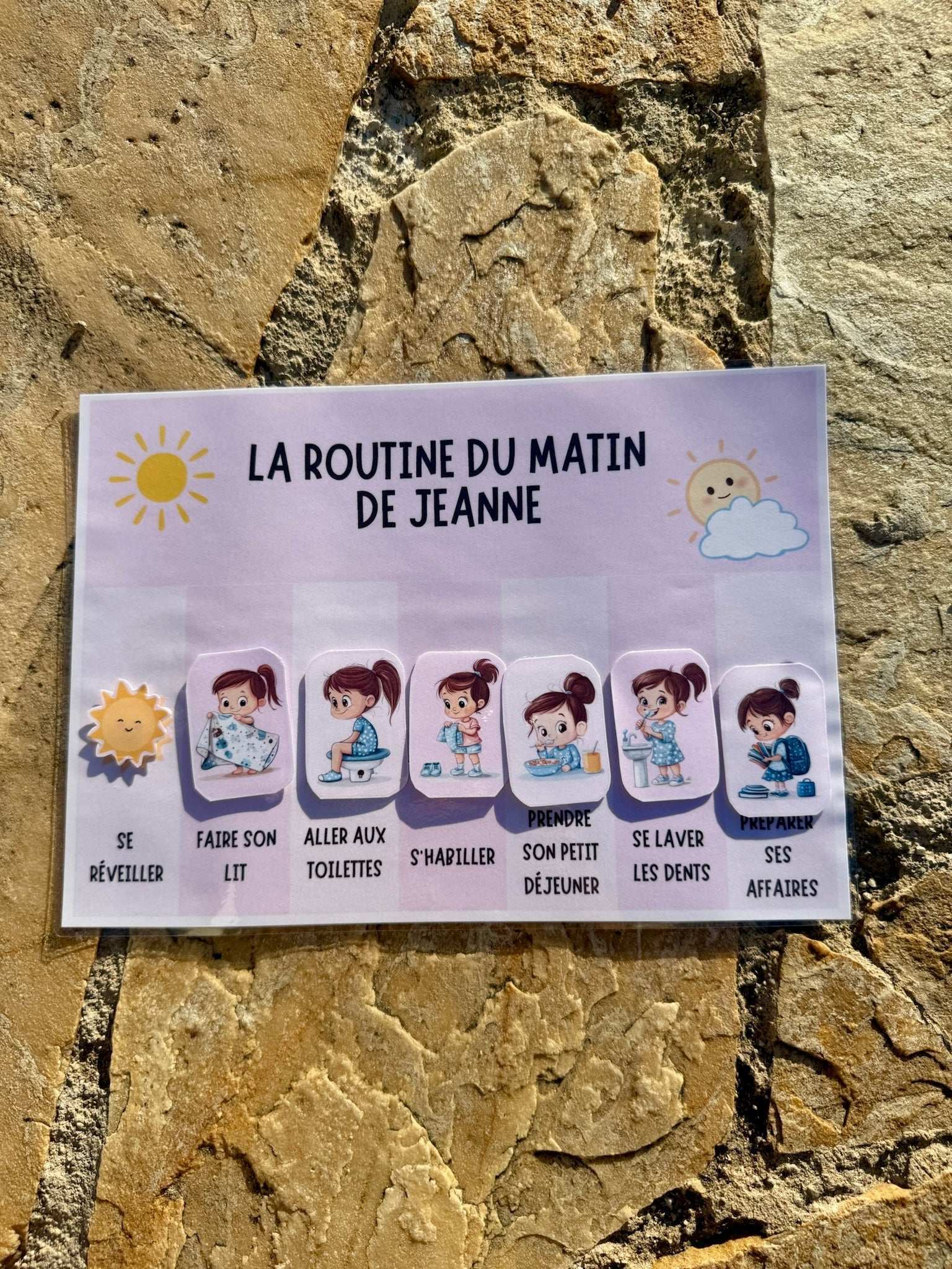 Routine du Matin personnalisable pour enfants - Promotion spéciale